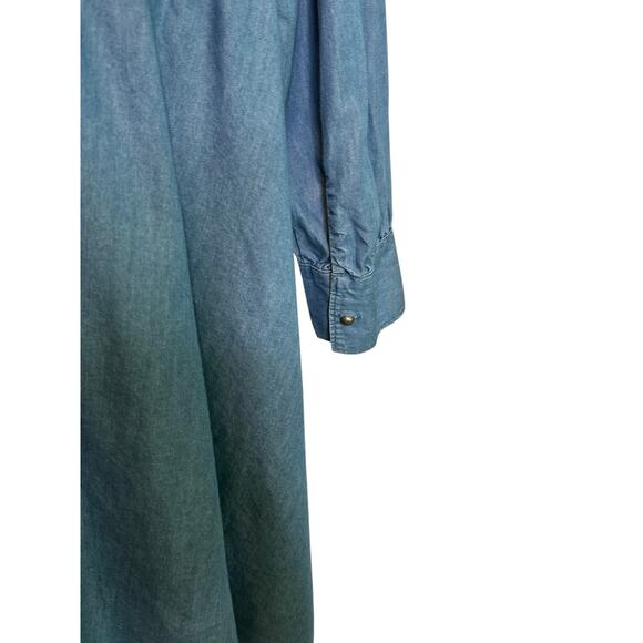 Red Camel blue chambray long sleeves dress size 3X - Picture 8 of 11